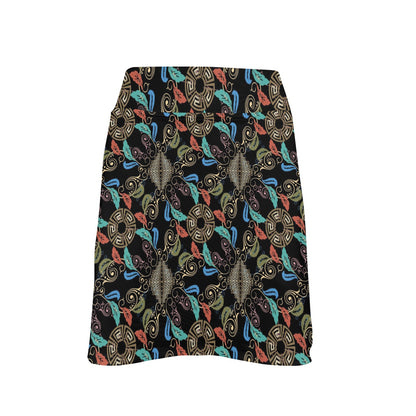 Ancient Greek Print Design LKS308 17" Golf & Pickleball Skort with Pockets