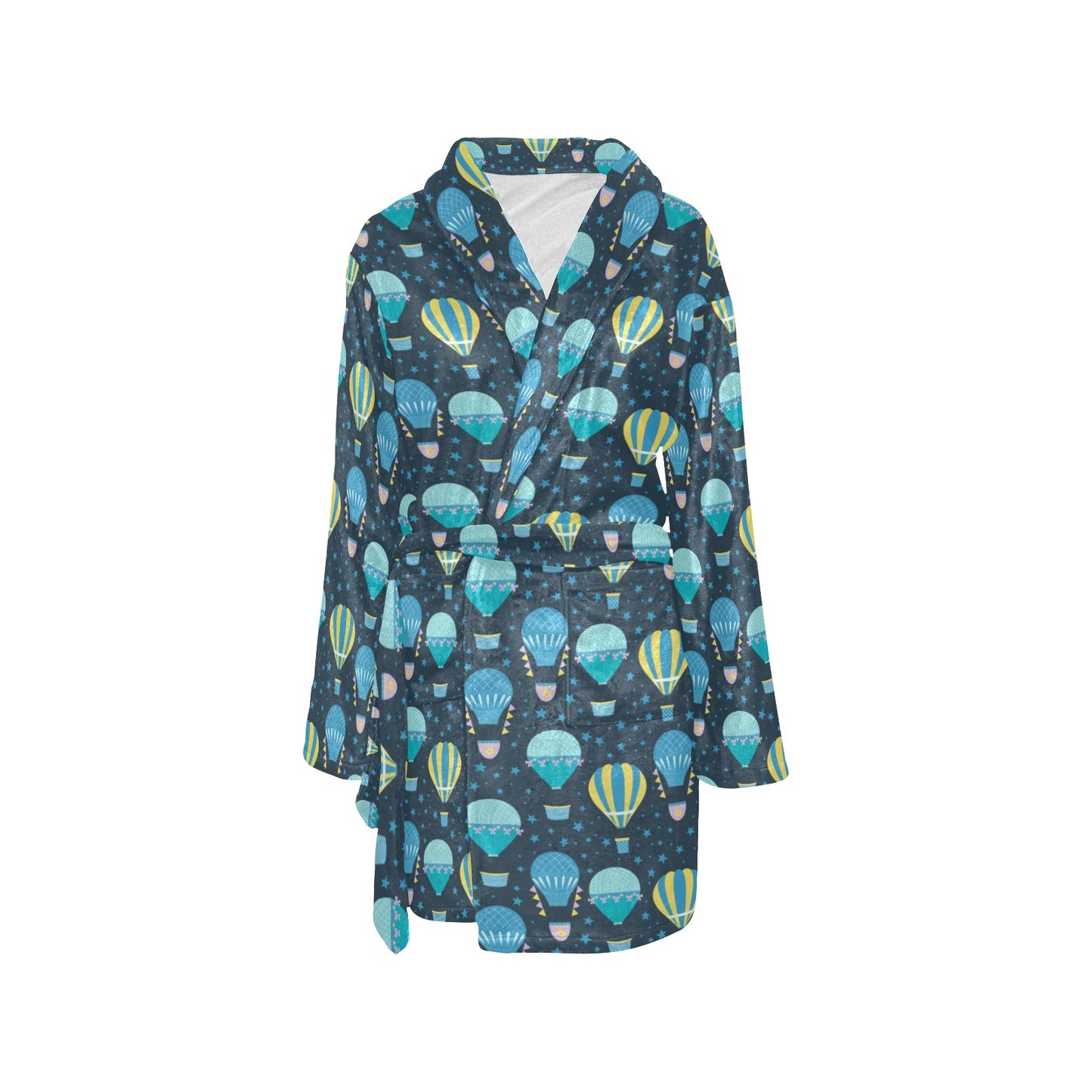 Ballon Pattern Print Design 06 Women's Fleece Robe