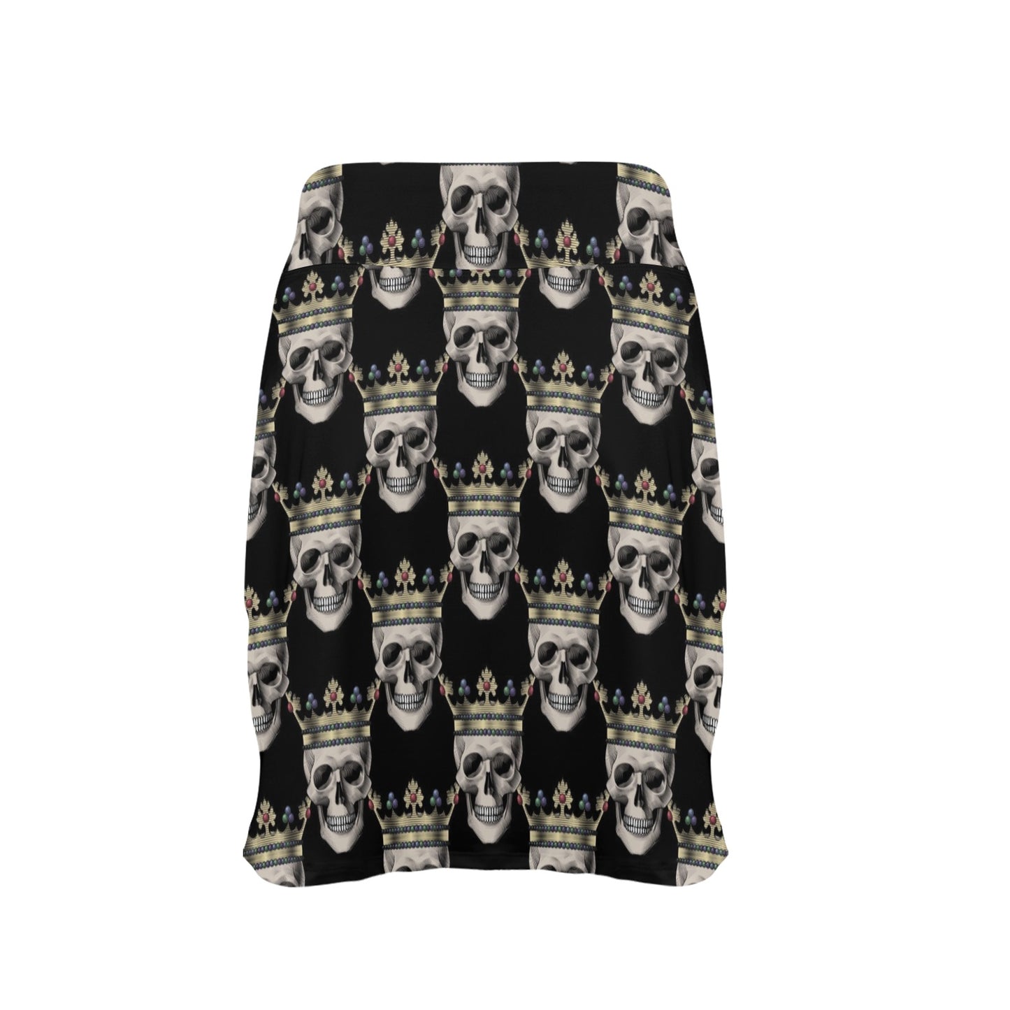 Skull King Print Design LKS3010 17" Golf & Pickleball Skort with Pockets