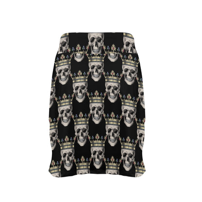 Skull King Print Design LKS3010 17" Golf & Pickleball Skort with Pockets