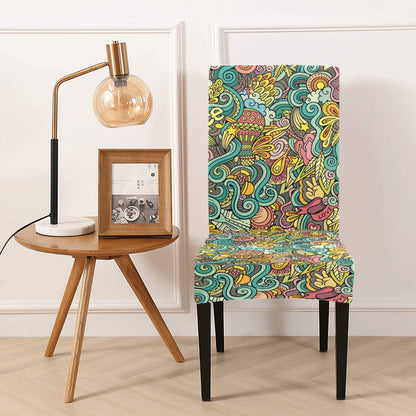 Hippie Print Design LKS302 Dining Chair Slipcover