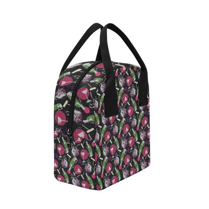 Wine Print Design LKS307 Insulated Lunch Bag