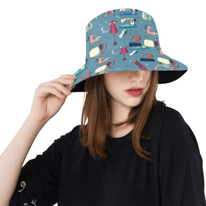 Sewing Equipment Print Design LKS301 Unisex Bucket Hat