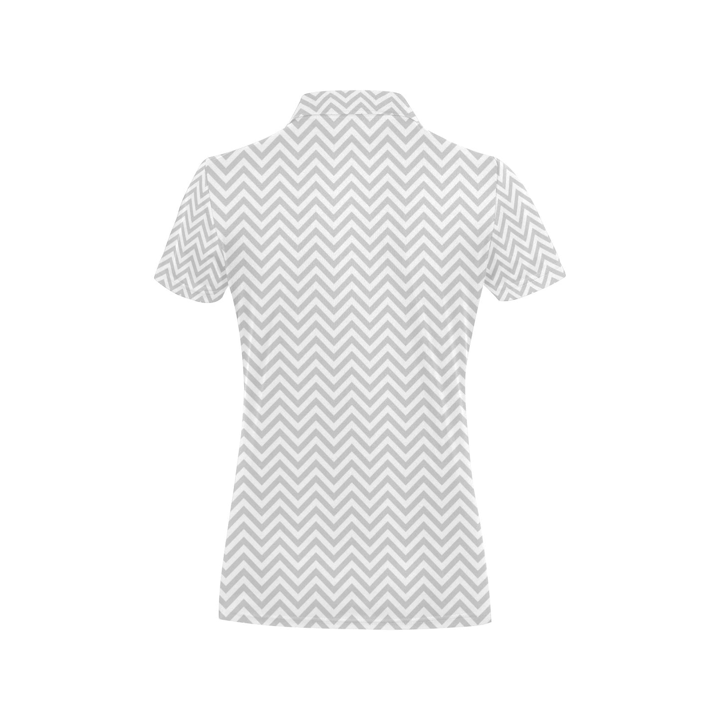Chevron Print Design LKS401 Women's Polo Shirt