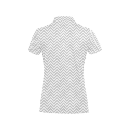 Chevron Print Design LKS401 Women's Polo Shirt
