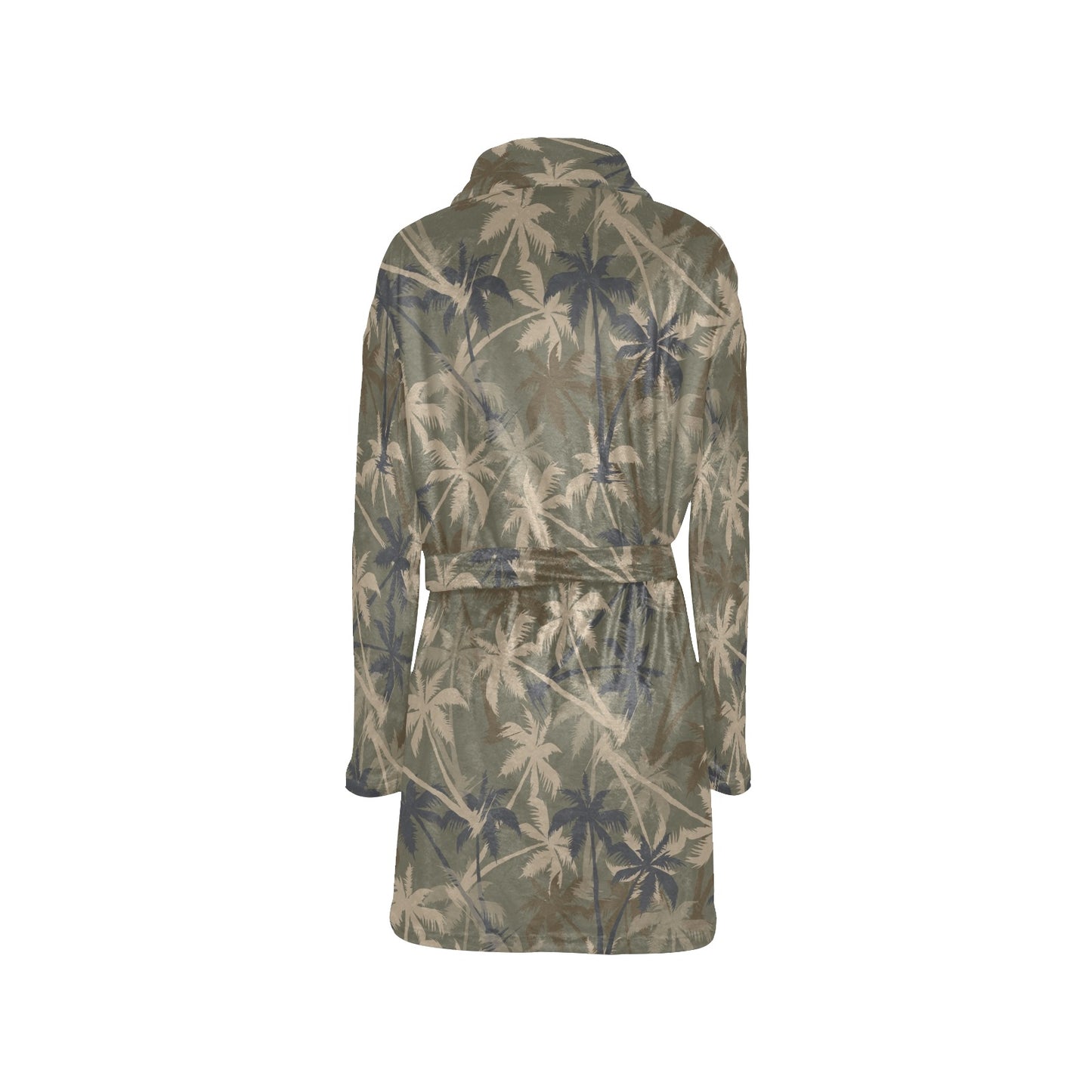 Palm Tree camouflage Women's Fleece Robe