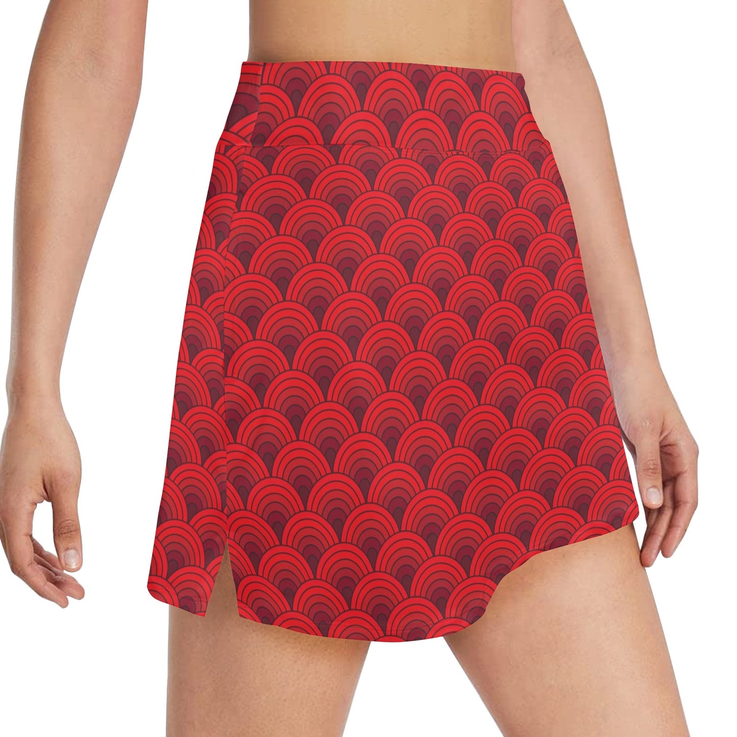 Scales Print Design LKS403 17" Golf & Pickleball Skort with Pockets