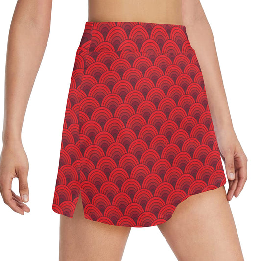 Scales Print Design LKS403 17" Golf & Pickleball Skort with Pockets