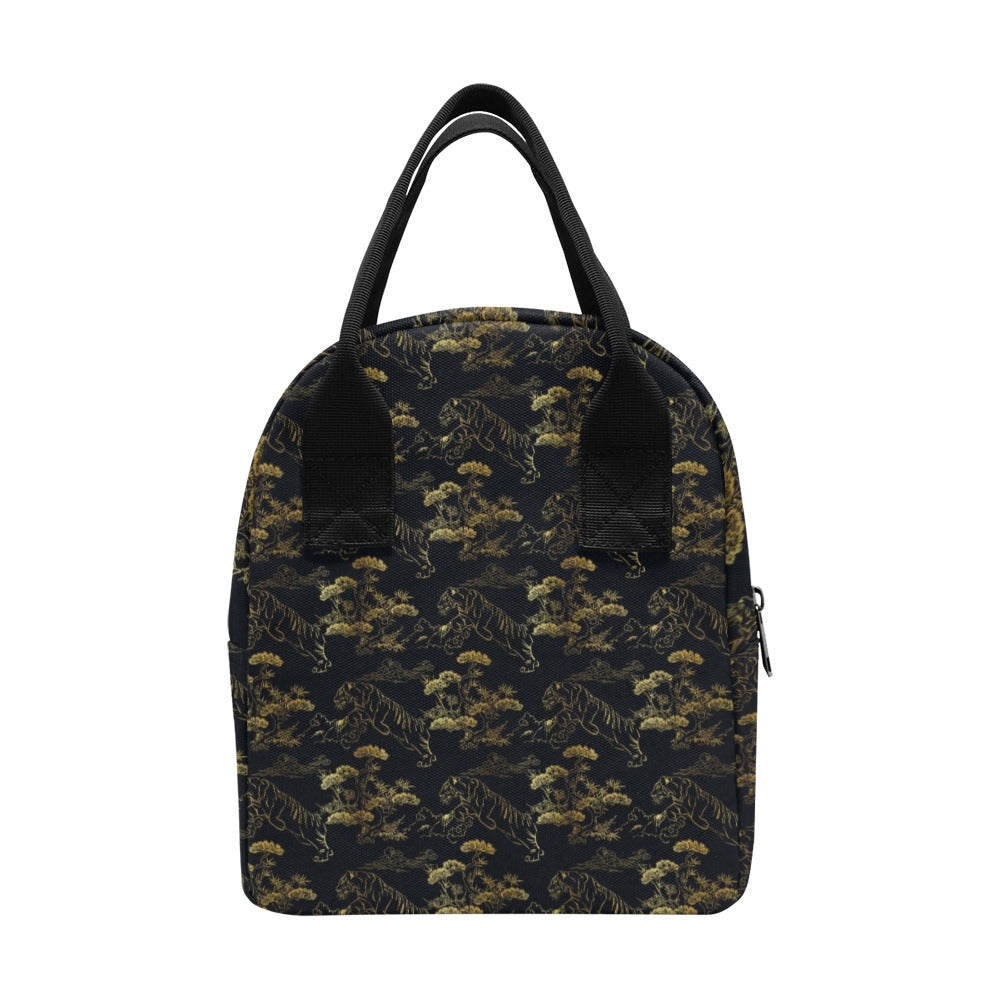 Tiger Japan Style Print Design LKS305 Insulated Lunch Bag