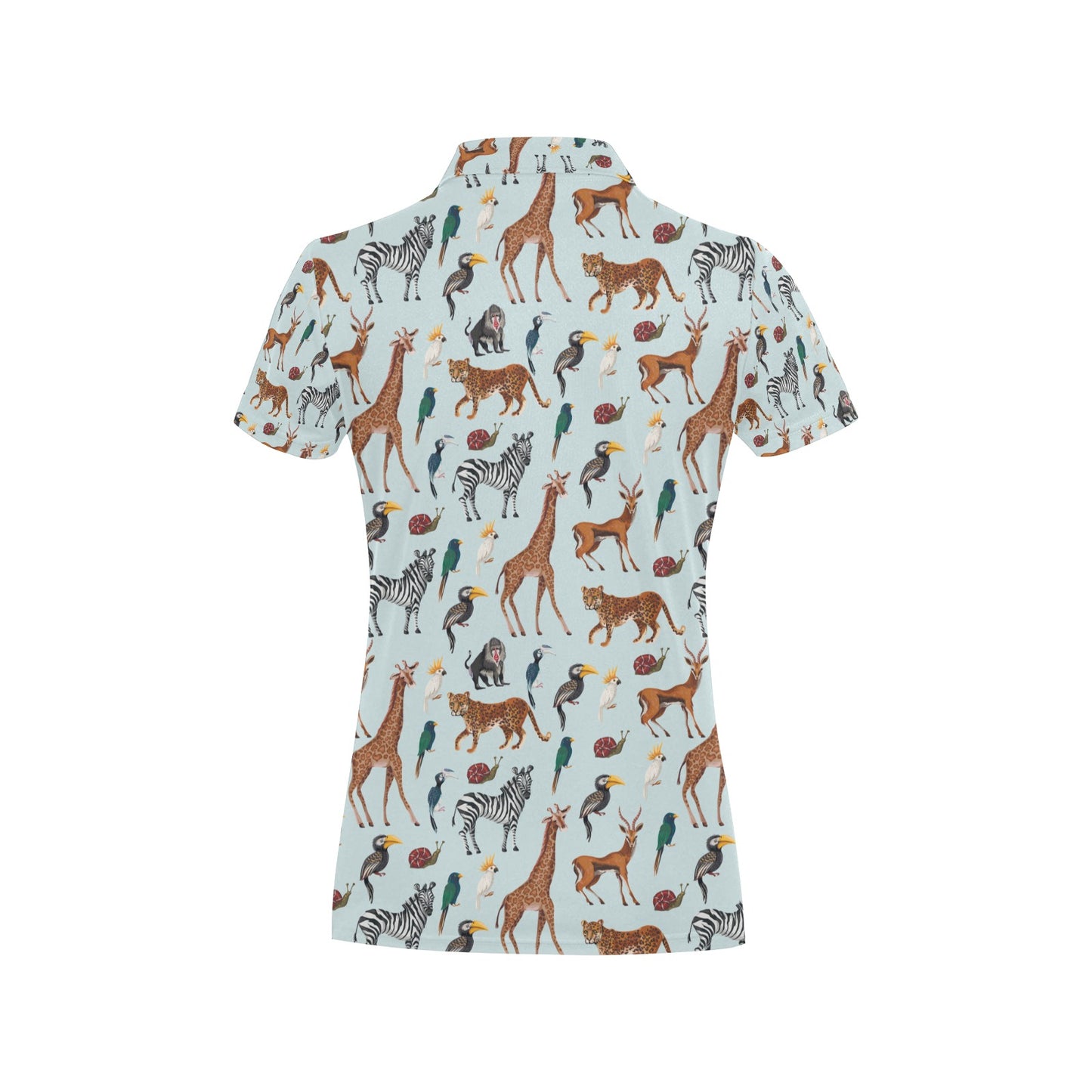 Safari Animal Print Design LKS306 Women's Polo Shirt
