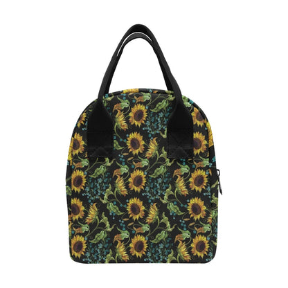 Sunflower Print Design LKS308 Insulated Lunch Bag