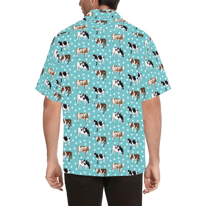 Cattle Print Design LKS405 Men's Men's Hawaiian Shirt