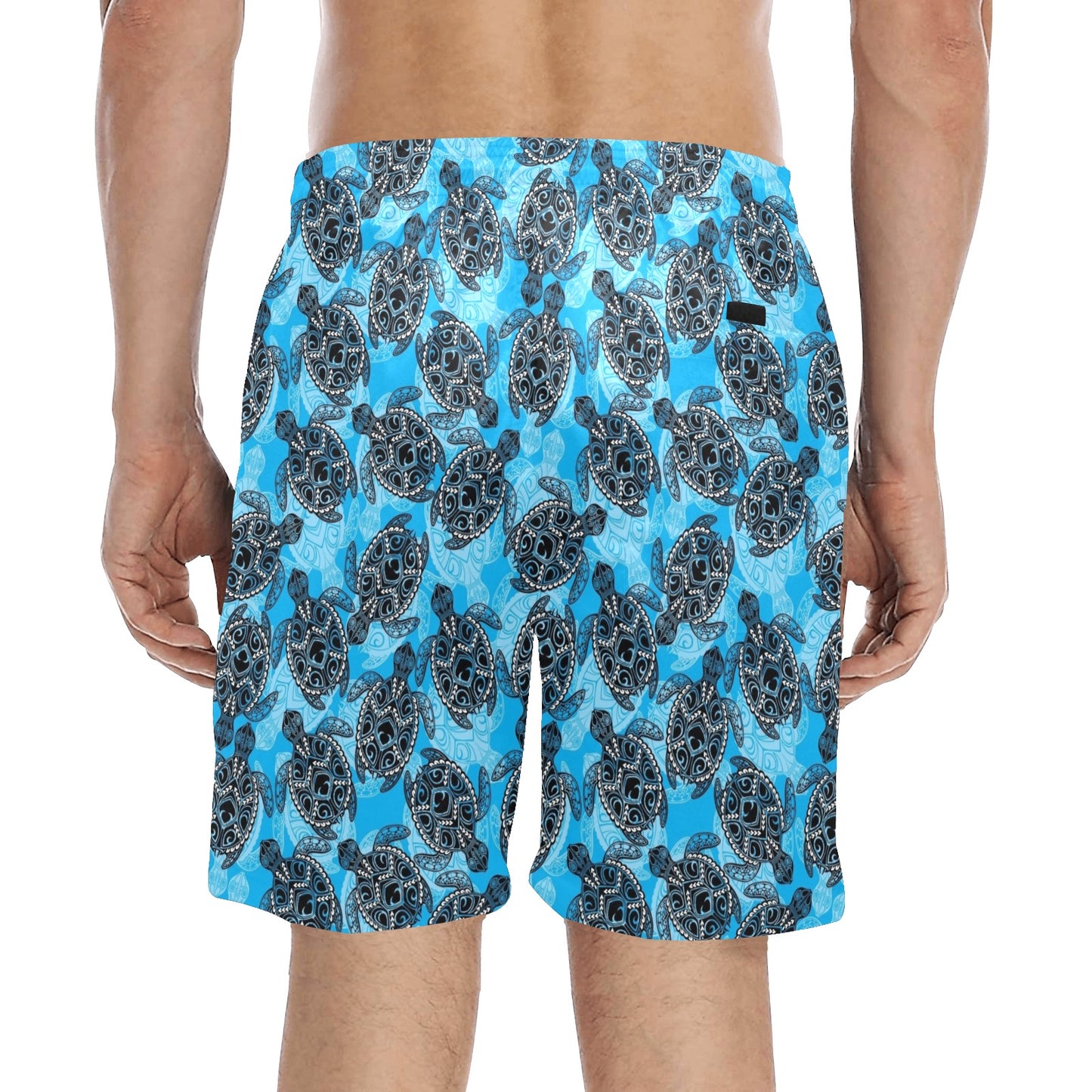 Tribal Pattern Print Design LKS307 Men's Swim Trunks Beach Shorts