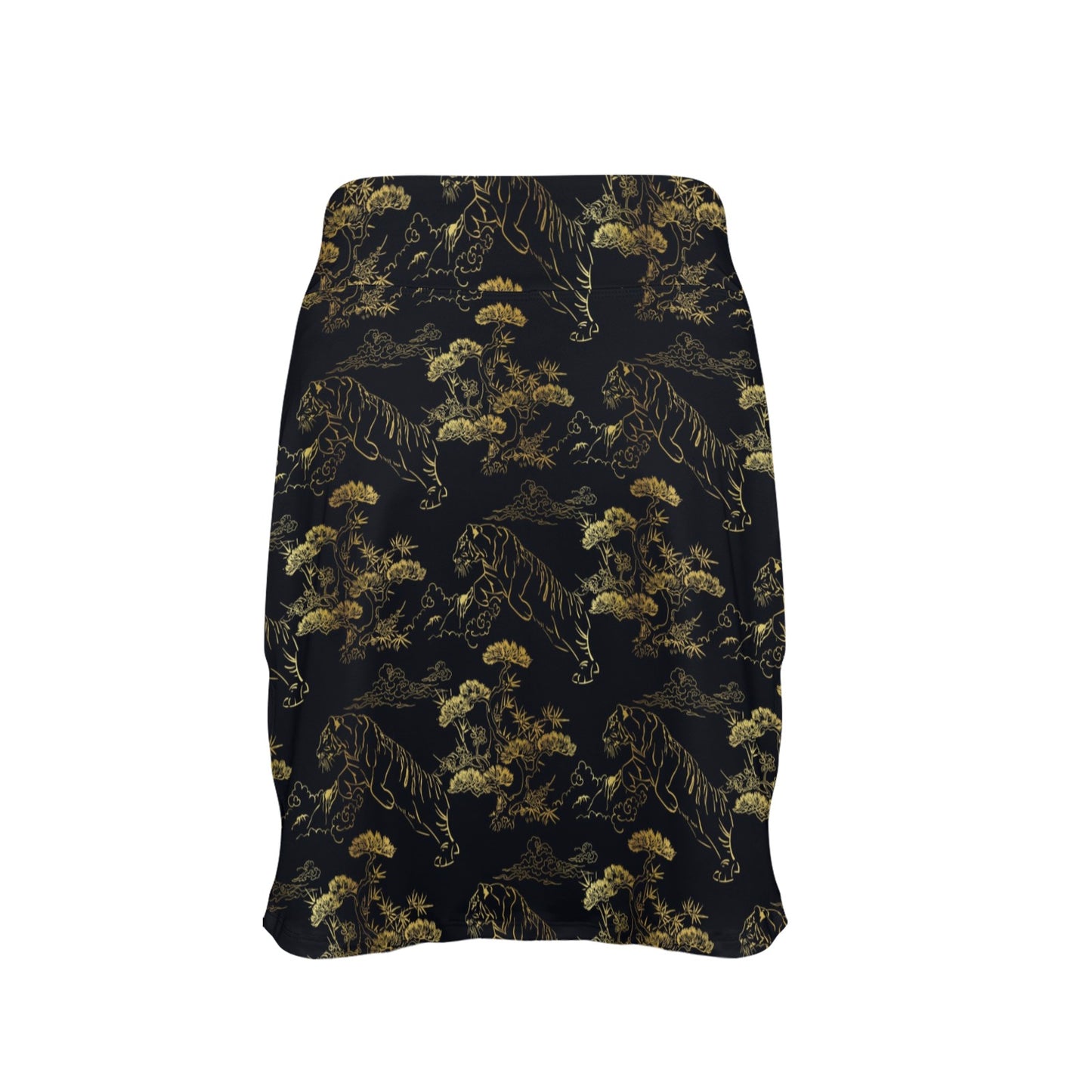 Tiger Japan Style Print Design LKS305 17" Golf & Pickleball Skort with Pockets