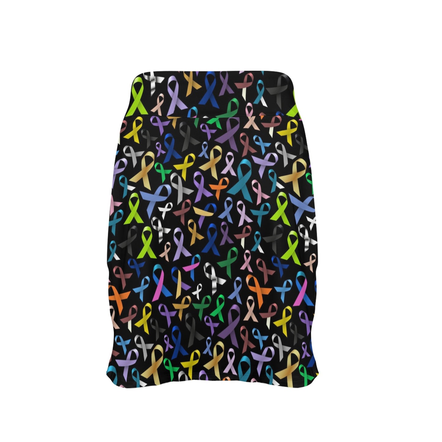 Breast Cancer Awareness Colorful Print 17" Golf & Pickleball Skort with Pockets