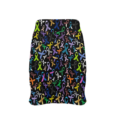 Breast Cancer Awareness Colorful Print 17" Golf & Pickleball Skort with Pockets