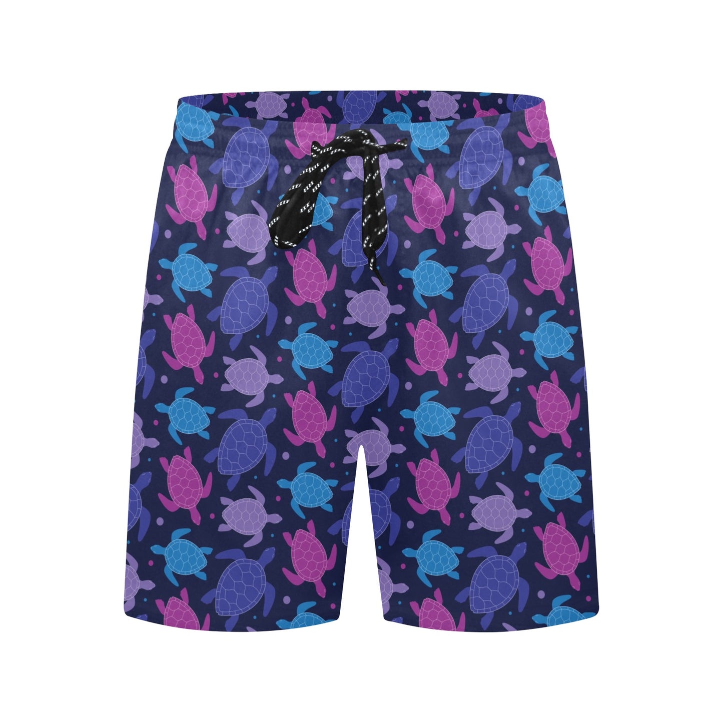 Sea Turtle Print Design LKS309 Men's Swim Trunks Beach Shorts