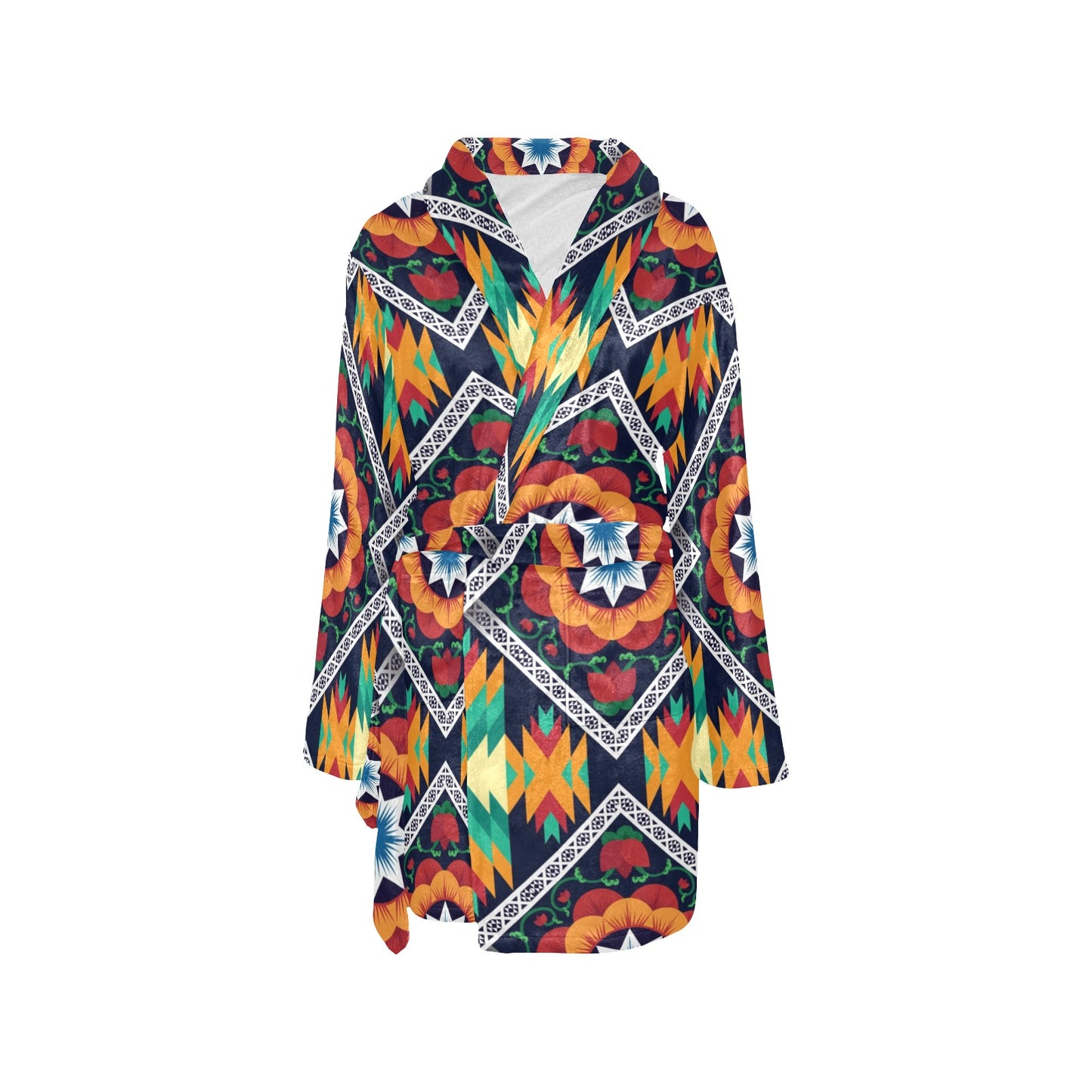 African Kente Women's Fleece Robe