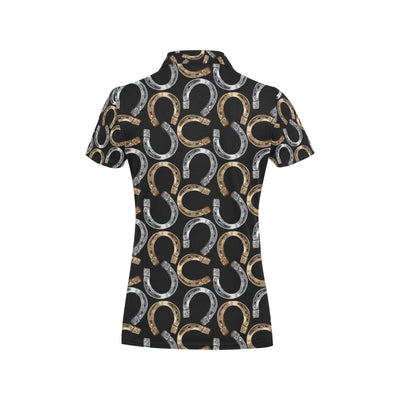 Horseshoe Print Design LKS305 Women's Polo Shirt