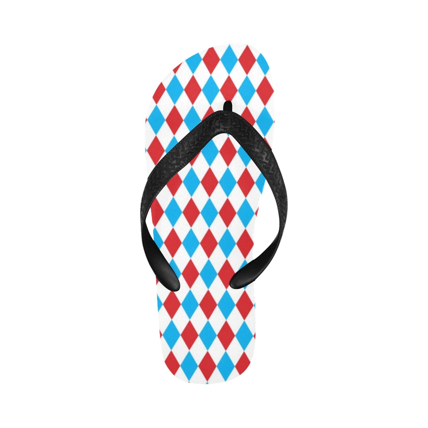 Harlequin Print Design LKS402 Flip Flops