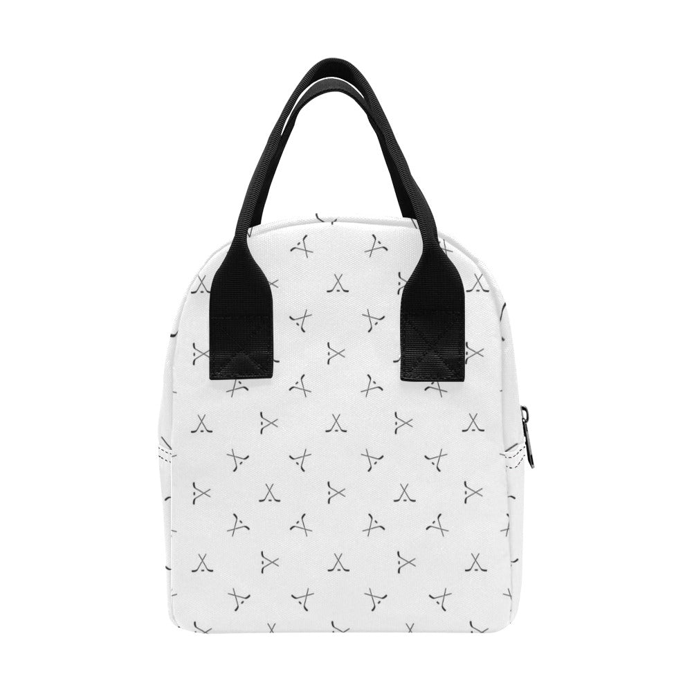 Hockey Print Design LKS304 Insulated Lunch Bag