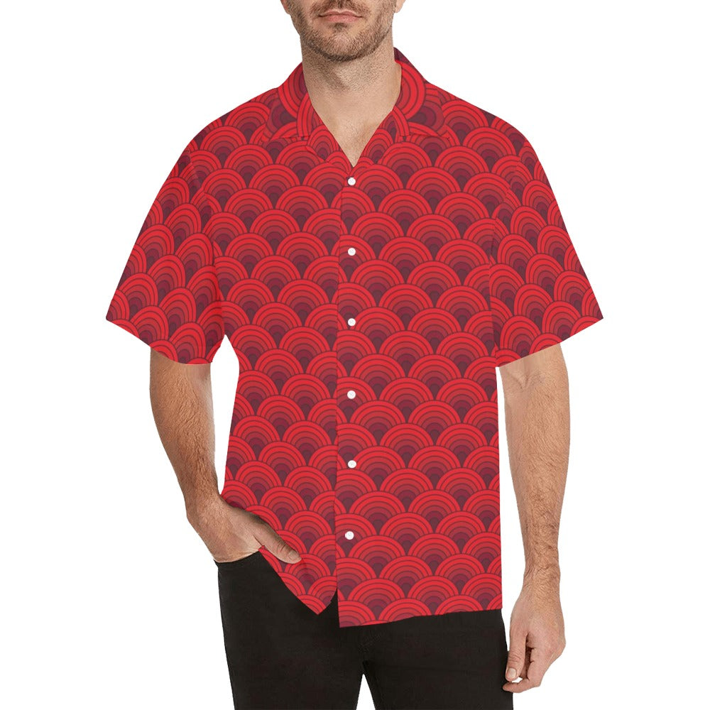 Scales Print Design LKS403 Men's Men's Hawaiian Shirt