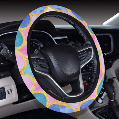 Scales Print Design LKS401 Steering Wheel Cover with Elastic Edge