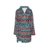 Suzani Print Design LKS302 Women's Fleece Robe