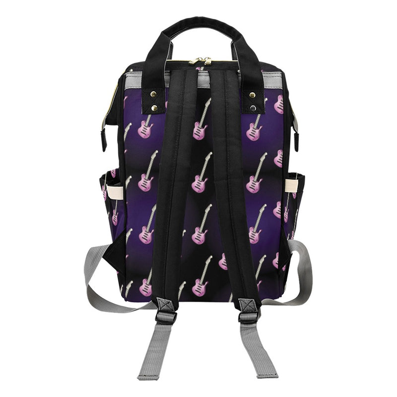 Electric Guitar Print Design LKS405 Diaper Bag Backpack