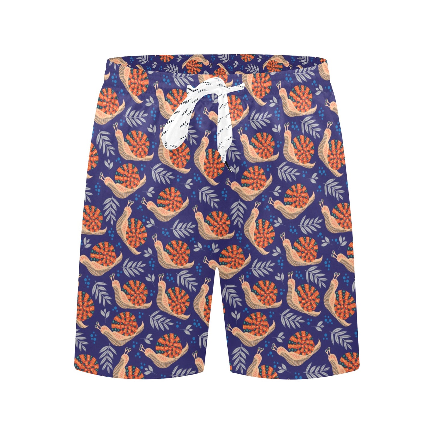 Snail Print Design LKS401 Men's Swim Trunks Beach Shorts