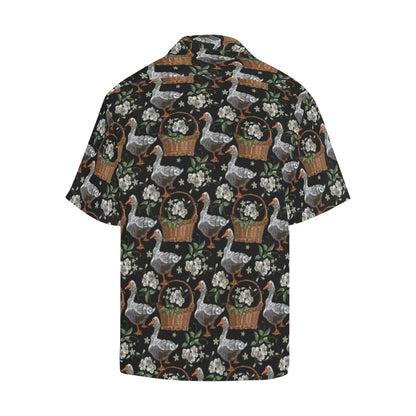 Goose Print Design LKS406 Men's Men's Hawaiian Shirt