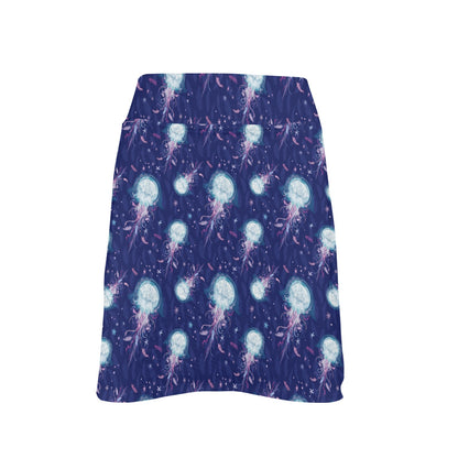 Jellyfish Cute Design 17" Golf & Pickleball Skort with Pockets