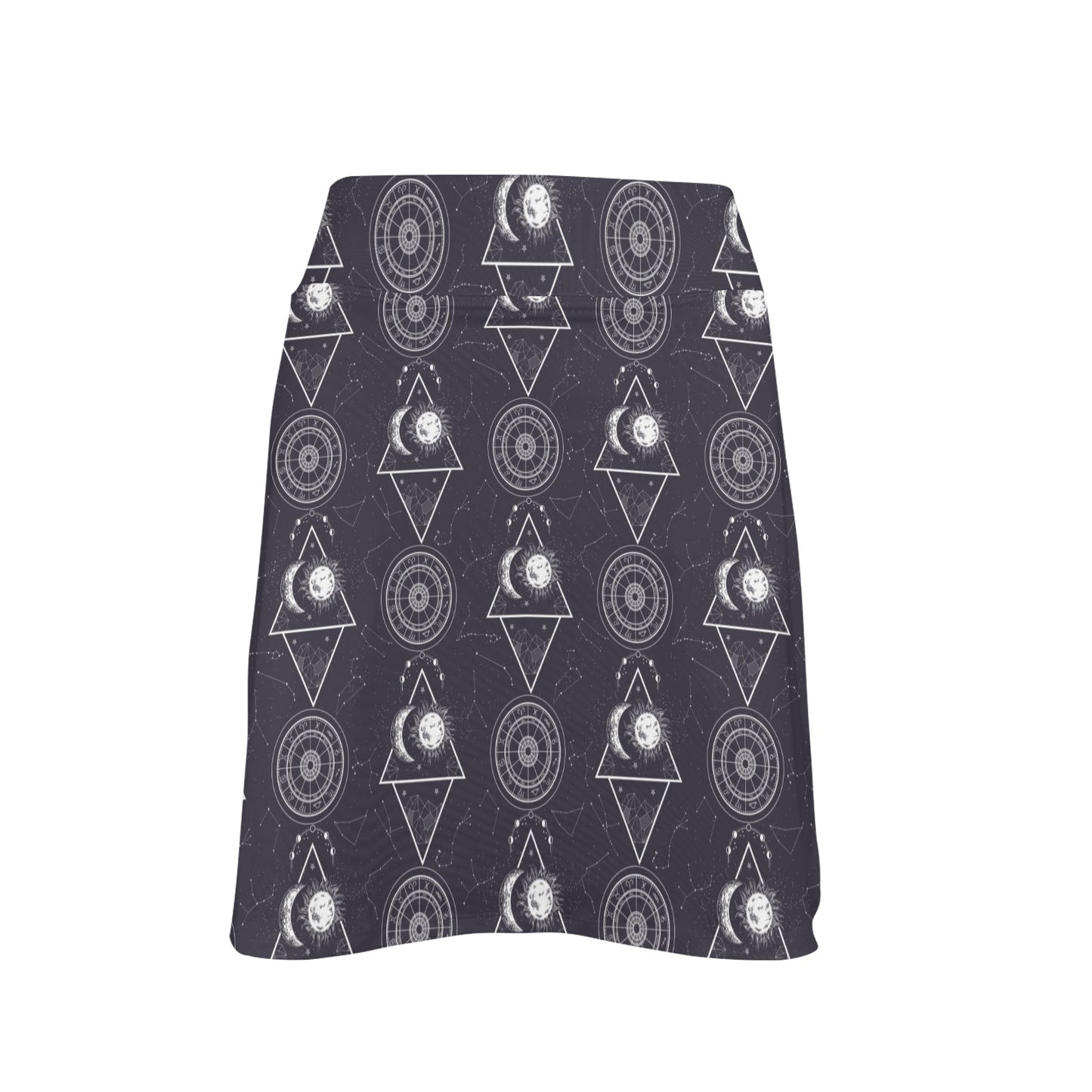 Sun Moon Print Design LKS309 17" Golf & Pickleball Skort with Pockets