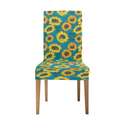 Sunflower Print Design LKS301 Dining Chair Slipcover