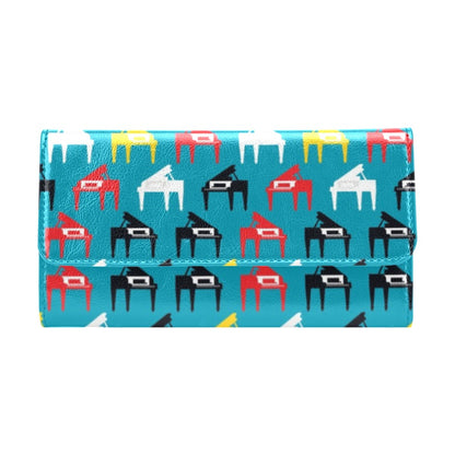 Piano Print Design LKS403 Women's Trifold Wallet