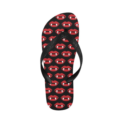 Vampire Lips Print Design LKS302 Flip Flops