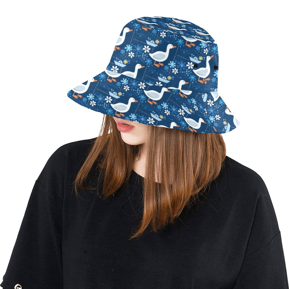 Goose Print Design LKS405 Unisex Bucket Hat