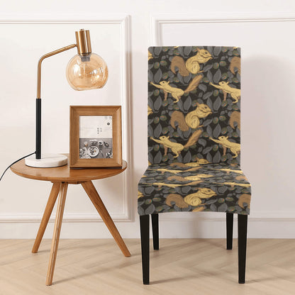 Squirrel Print Design LKS309 Dining Chair Slipcover