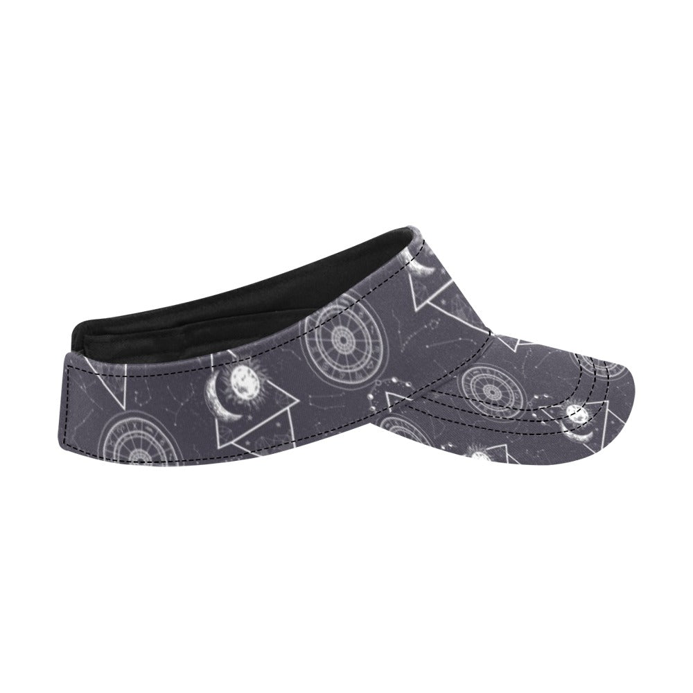 Sun Moon Print Design LKS309 Unisex Sun Visor