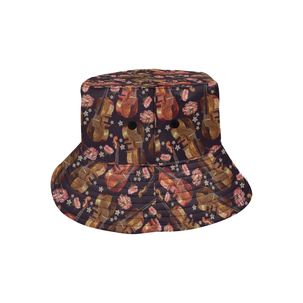 Violin Print Design LKS402 Unisex Bucket Hat