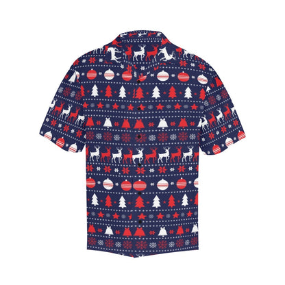 Reindeer Print Design LKS404 Men's Men's Hawaiian Shirt