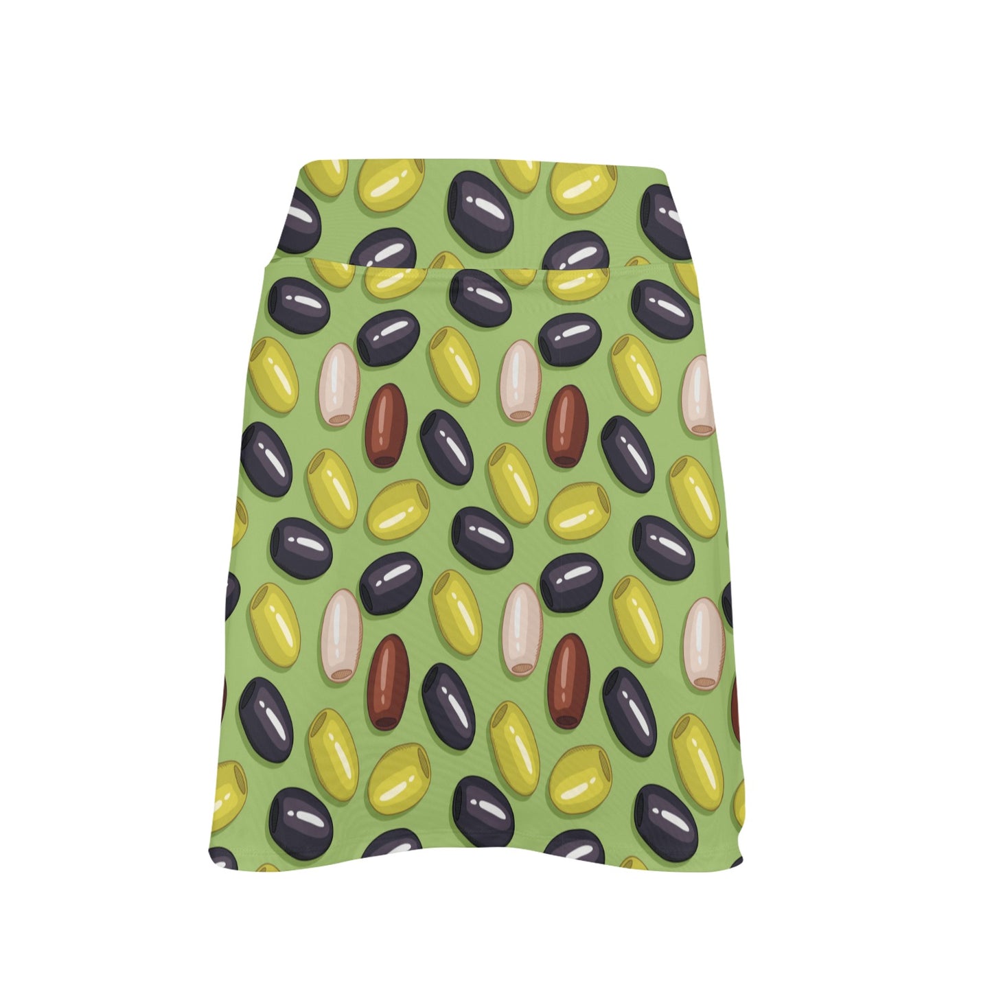 Olive Print Design LKS301 17" Golf & Pickleball Skort with Pockets