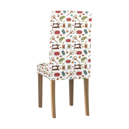 Sewing Equipment Print Design LKS304 Dining Chair Slipcover