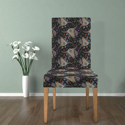 Buffalo Head Print Design LKS401 Dining Chair Slipcover