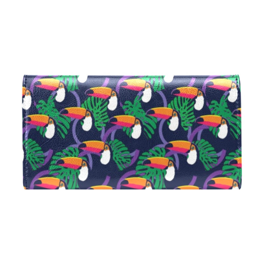 Toucan Print Design LKS302 Women's Trifold Wallet