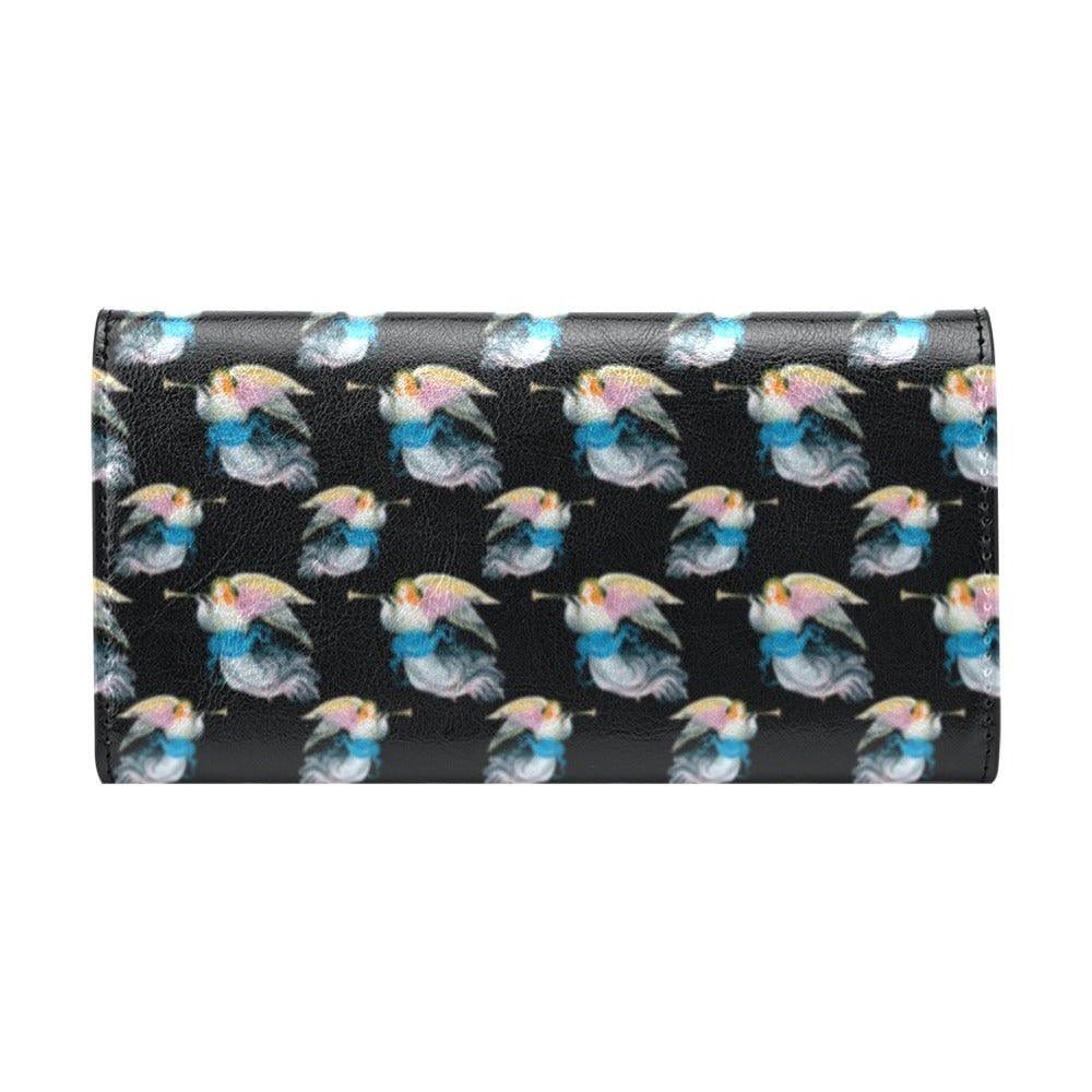 Angel with Wings Beautiful Design Print Women's Trifold Wallet