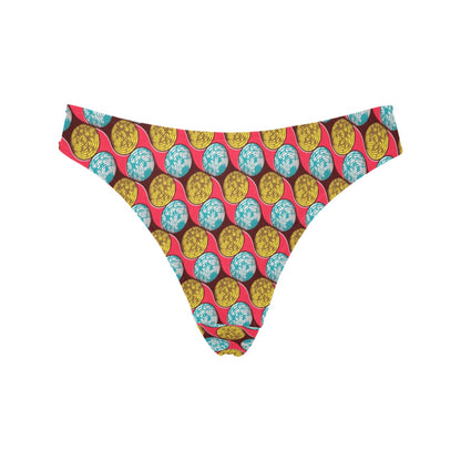African Fashion Print Pattern Women's Thongs