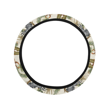 Safari Animal Print Design LKS304 Steering Wheel Cover with Elastic Edge