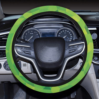 Geometric Print Design LKS402 Steering Wheel Cover with Elastic Edge