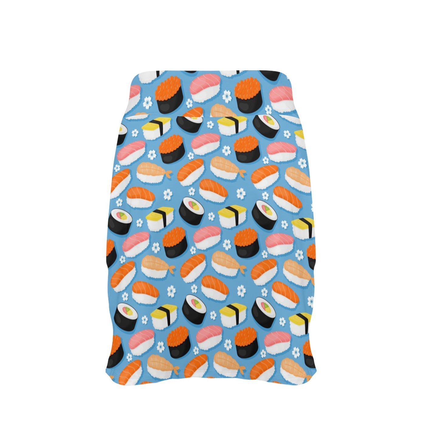 Sushi Print Design LKS304 17" Golf & Pickleball Skort with Pockets